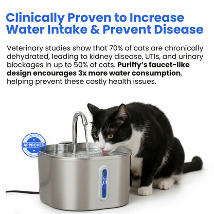 Protect your cat from dehydration and urinary emergencies with PurrCleaner