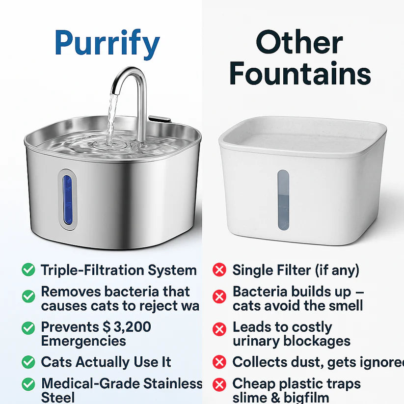 Protect your cat from dehydration and urinary emergencies with PurrCleaner
